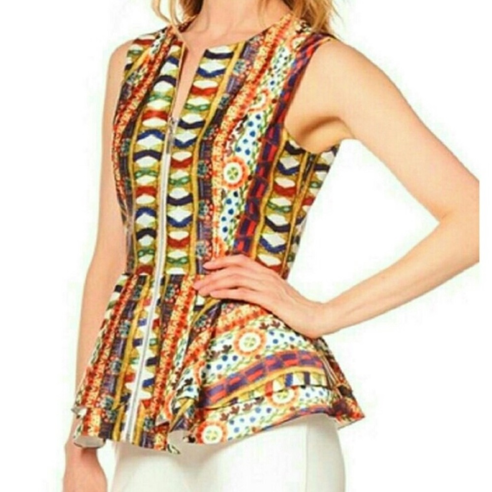 Garcia Printed Peplum Top-NWOT-Medium